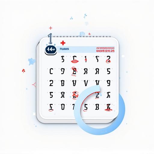 Calendar graphic highlighting the 14-month validity period of the vignette